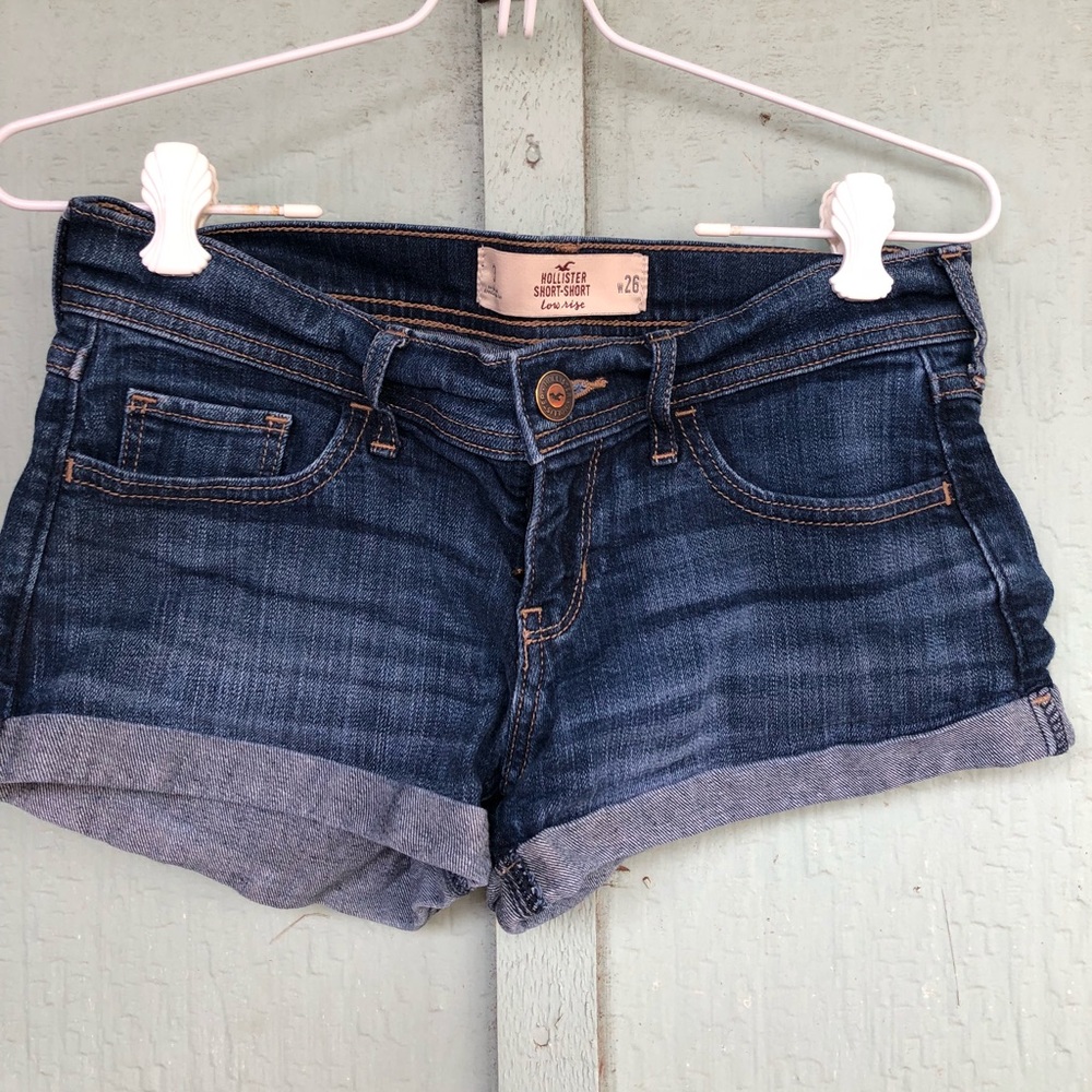 Dark wash shorts